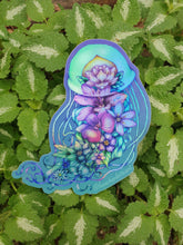 Floral Jellyfish Sticker