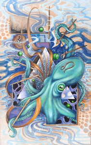Six of Wands :: Octopus Tarot